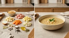 Gęsta grochówka z kurczakiem – rozgrzewająca zupa, która zawsze się udaje