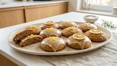 Pierniczki cytrynowe bez jajek i miodu – miękkie od razu, z szybkim lukrem