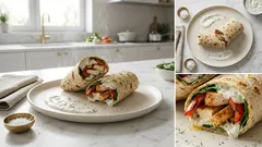Wrap z kurczakiem i sosem czosnkowym – domowy fast food w 20 minut