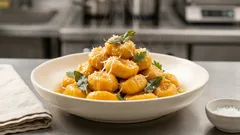 Kluski z dyni Hokkaido łyżką – miękkie, sprężyste i gotowe w kilka chwil