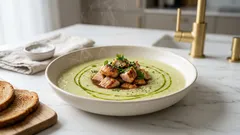 Krem z selera naciowego z kurczakiem – lekka zupa, która syci i robi się szybko