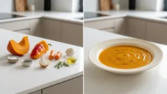 Zupa dyniowa z pieczonych warzyw – kremowa, dymna i naprawdę prosta